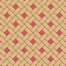 квадрат сложный диагональный из двух пород (дуб, красное дерево)