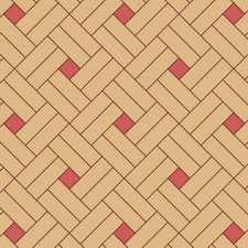 квадрат двойной сложный диагональный из двух пород дерева 